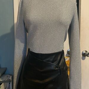 Elodie Silver Long Sleeve Blouse